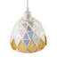 Dome Shaped Pendant Ceiling Light Shade With Structured Mosaic Glass By 