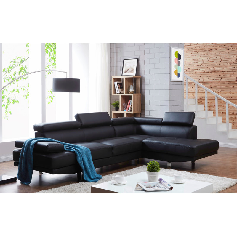 Canapé modulaire élégance Rangel, Orienté à droite (vu de face), Gris