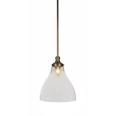 Elraine Stem Hung Pendant Glass