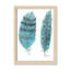 «Feathers in Turquoise II», art encadré-47533816-47566109