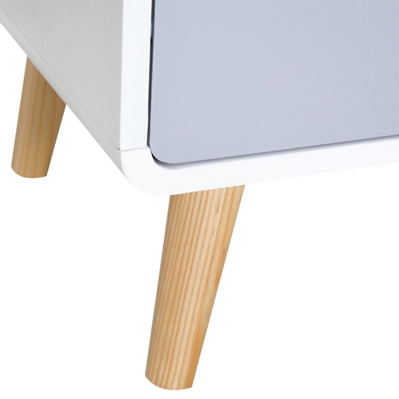 40cm W Engineered Wood Bedside Table
