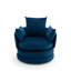 Upholstered Swivel Barrel Chair-1729032296