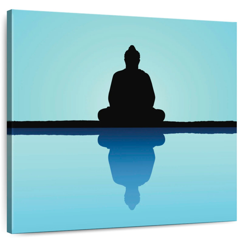 Adella Meditating Buddha Silhouette, 30'' H x 30'' W