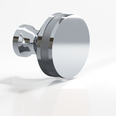 Round, Diamond-Knurled Sandwich Cabinet Knob