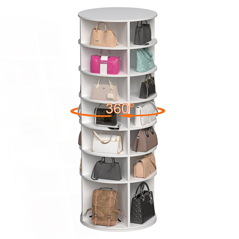 Étagère à chaussures rotative, étagère à chaussures rotative à 7 niveaux, range-chaussures pivotant sur 360 °