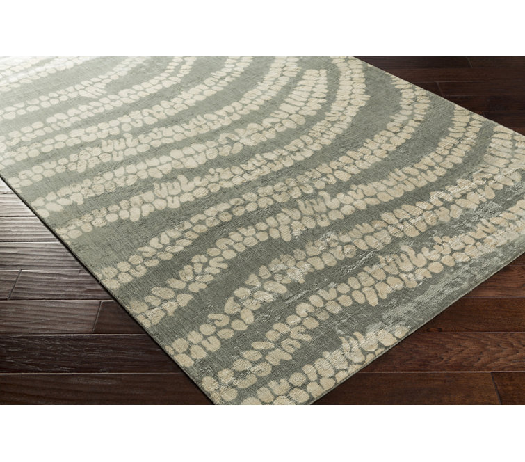 Villa Court Viscose Abstract Indoor Rug