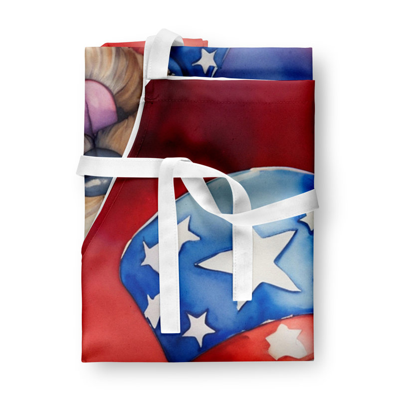 Patriotic American Apron, Wheaten Terrier