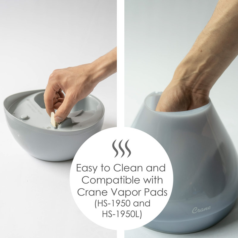 Gray Ultrasonic Cool Mist Humidifier with Sound Machine, 1 Gallon