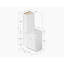 Disar 39'' Single Bathroom Vanity With Left Linen Tall Cabinet Dovetail Solid Wood Drawer Carrara Quartz Top-111107794