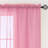 Sheer Window Rod Pocket Curtain Set 84" Inches Long (2 Panels)-320751539
