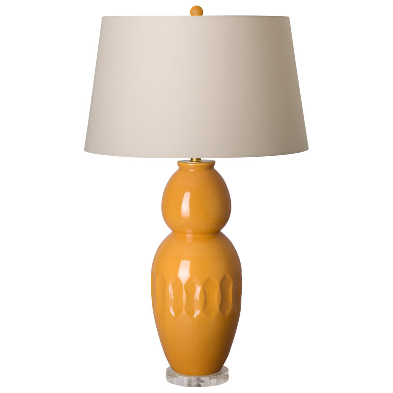 Lampe de table 26 po Arnaz, Caramel écossais, Beige