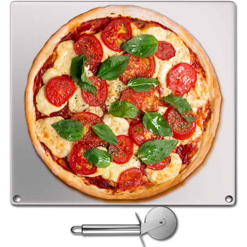 Ensemble de pizza 2 pièces VEVOR, H 0,4 po x l 14,2 po x P 14,2 po
