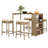 Bragdon 4 - Person Patio Dining Set with Rectangular Table , Cushions Included-230213404