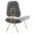 Ponder Upholstered Sheepskin Fur Lounge Chair-231429350
