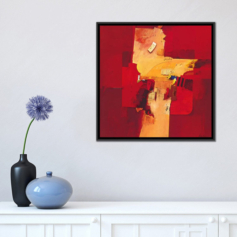 «Broken Dreams», reproduction sur toile, H 18 po x l 18 po x P 1,5 po, Toile avec cadre noir, Pas de tapis