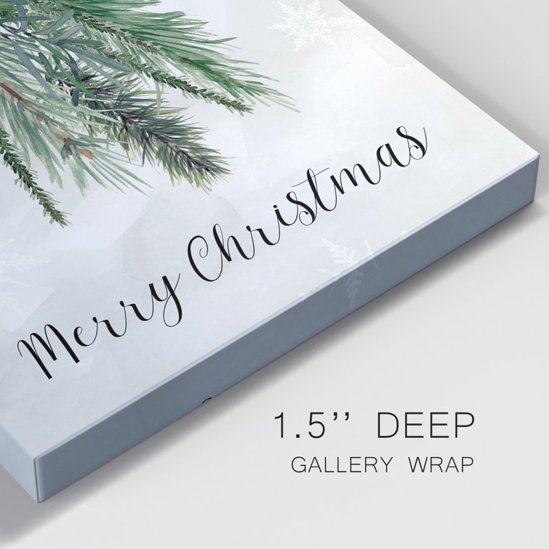Sprig Of Christmas Time - impression sur toile tendue, H 12 po x l 8 po x P 1 po