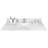 Bathroom Stone Vanity Top 43X22 - Engineered With White Marble Affinity, Rectangular Undermount Ceramic Sink And Backsplash Faucet Hole Commitment Correspondence, Security
