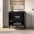 Manchester 32" Rectangular Solid Wood Accent Cabinet in Black-119045530