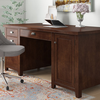 Michal Computer Desk with Power Outlet
