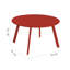 Mccreight Round Metal Outdoor Coffee Table , cm W cm D-8617045-8617046