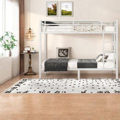 Space-saving Metal Twin Xl Bunk Beds, Modern Industrial Design For Home