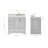Stafford 37 " W Freestanding Standard Free Standing 1 Single Vanity Bathroom Vanity With Carrara Marble Top-93359255