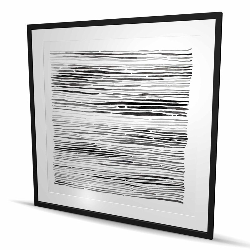 Rainures grises | Impression de motifs monochromes encadrés