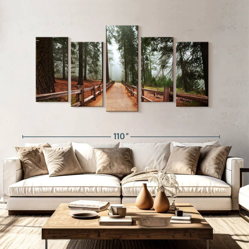 Alvord Sequoia Park Redwood Trees, 48" H x 94" W