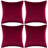 Set Of 4 Throw Velvet Cushion Covers-118135122-118135136