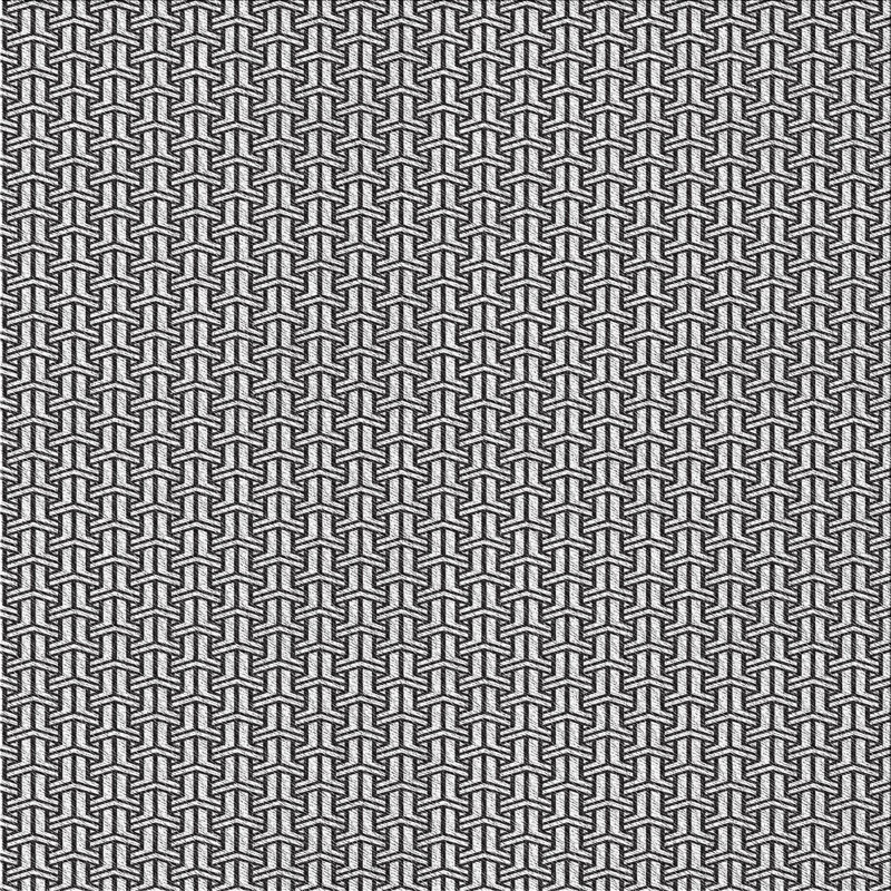 Tapis géométrique gris, Rectangle 5 pi x 7 pi