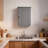 Gray Bathroom Wall Cabinet 1 Door 1 Shelf-1725572344