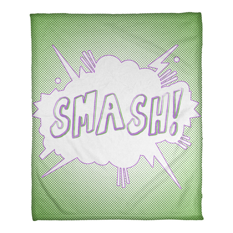 Sewn Throw Blanket, 50" W x 60" L, Light, Green