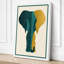 Geometric Elephant Art Deco - Wrapped Canvas-1995789202-1995789205