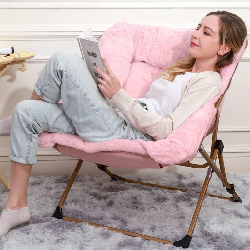 Margrate 27,5 po de largeur, Fausse fourrure rose