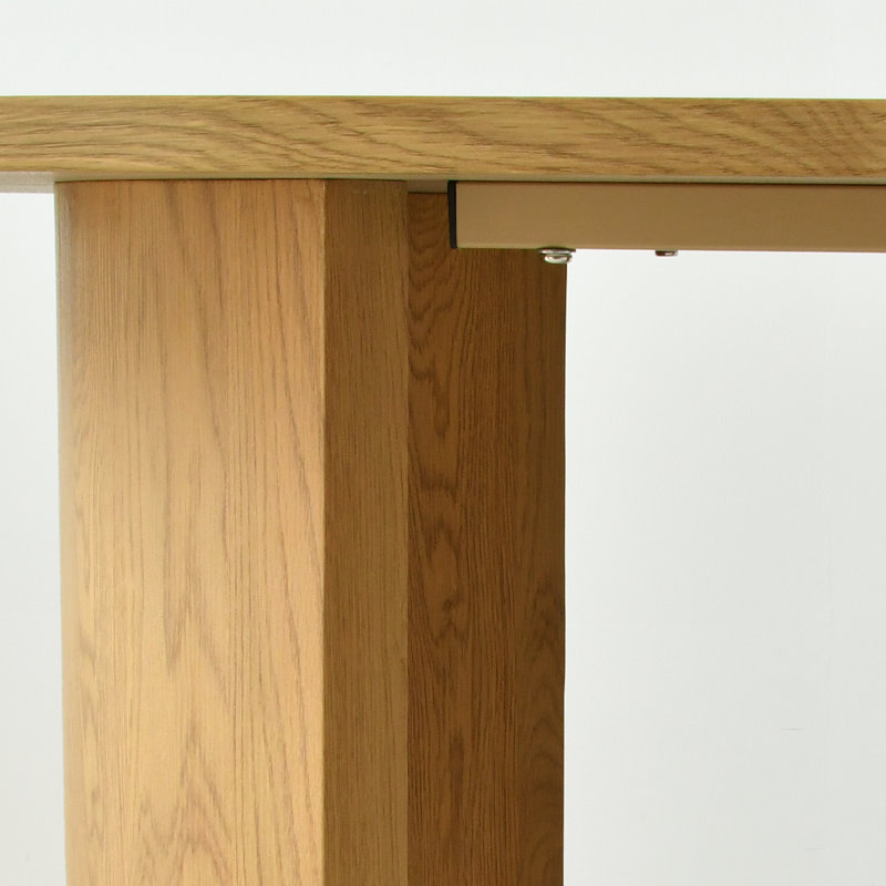 Ensemble de table de salle à manger 79 po pour 8 personnes, ensemble de salle à manger moderne en grain de bois avec chaises rembourrées