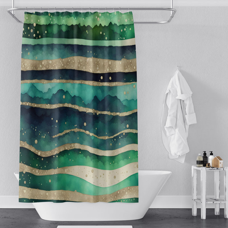 Shower Curtain and Bath Mat SH01141, 72"H x 70"W