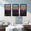 Downtown Los Angeles - Ensemble de 3 reproductions de photos sur acrylique-20445285