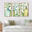 «Mixed Botanical Green Leaves I0», ensemble d'art mural sur toile encadré de campagne