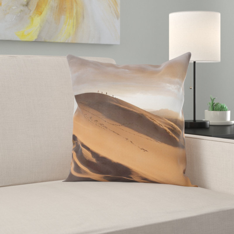 Coussin jeté sable