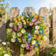  Fleurs artificielles artificielles pour la décoration de marguerites printanières Couronnes de fleurs Papillons artificiels décorations pour la maison devant le jardin
