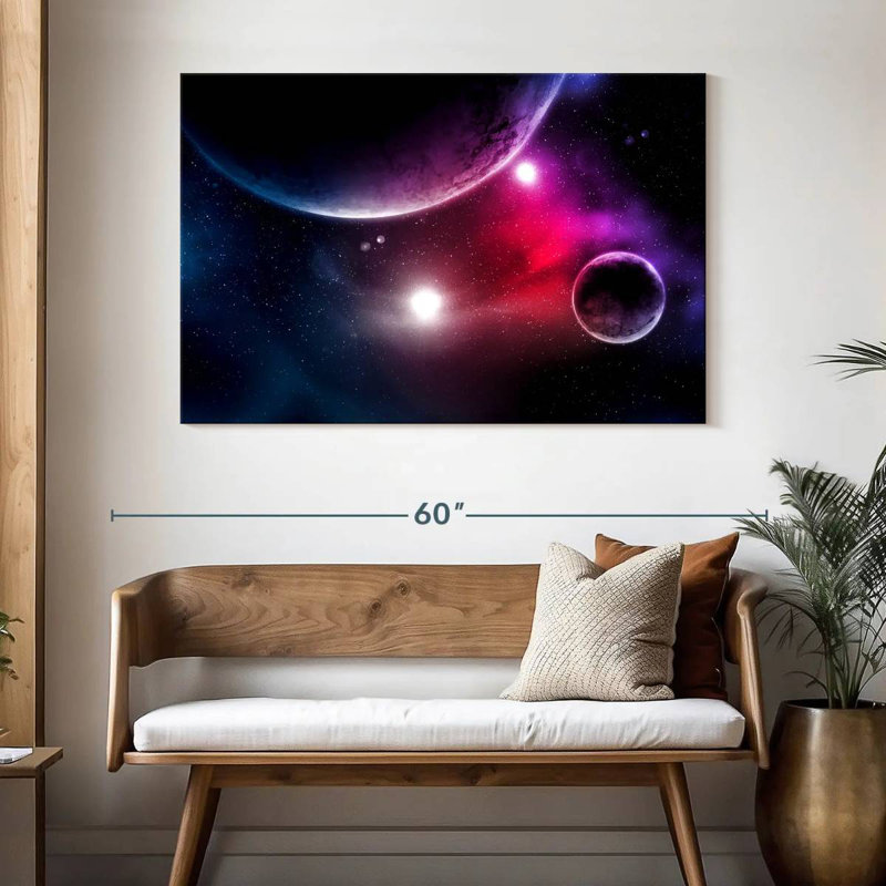 Oberle Stars And Planets, 32" H x 48" W