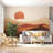 Warm Desert Sunset Abstract Landscape Wall Mural-840304618