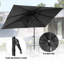 Parasol de marché rectangulaire de 116 po x 77 po avec base-344585567