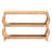 Cecely Bohemian Natural Rattan 3-Tier Console Table