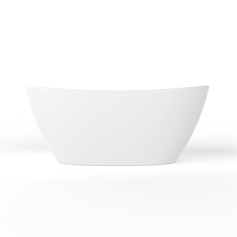 61 Inch Freestanding Solid Surface Soaking Bathtub For Bathroom