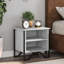 Alliyah 40cm W Metal Bedside Table-758425478