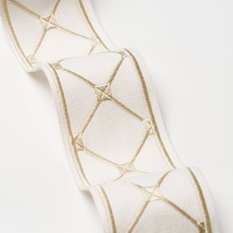 Schumacher X Paloma Contreras Parisian Bamboo Trim, Ivory