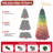 6Ft Rainbow Gradient Flocked PVC Christmas Tree-564925356