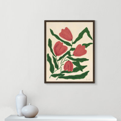 Red Tulips  Print by Camilla Bergqvist
