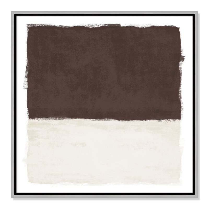 Chocolat trempé I - imprimé carré Vesrion par Natalie Carpentieri, H 25,5 po x l 25,5 po, Argent argent